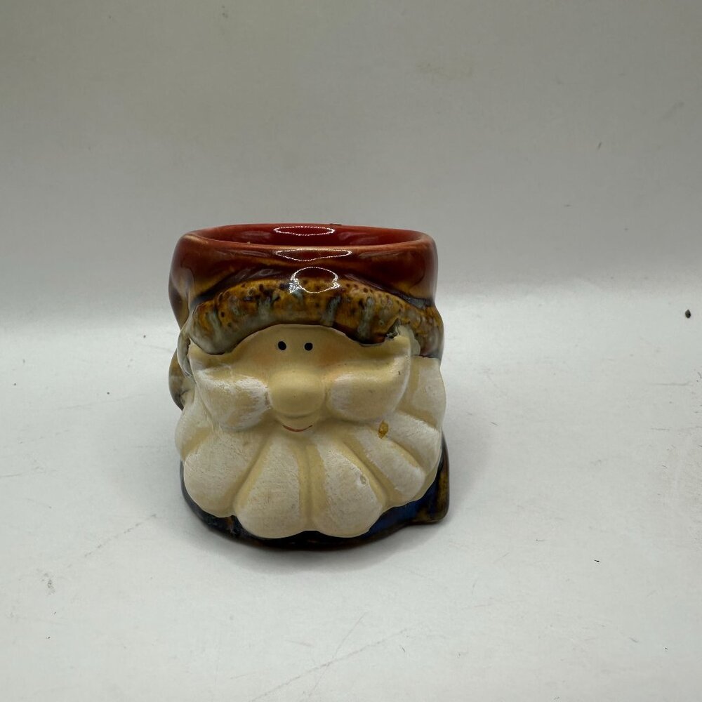 Santa Claus Ceramic Tealight Holder Christmas Decor